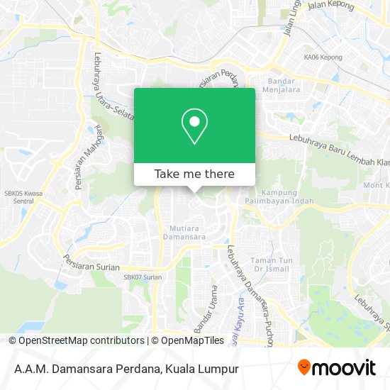 Peta A.A.M. Damansara Perdana