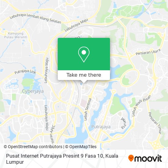 Pusat Internet Putrajaya Presint 9 Fasa 10 map