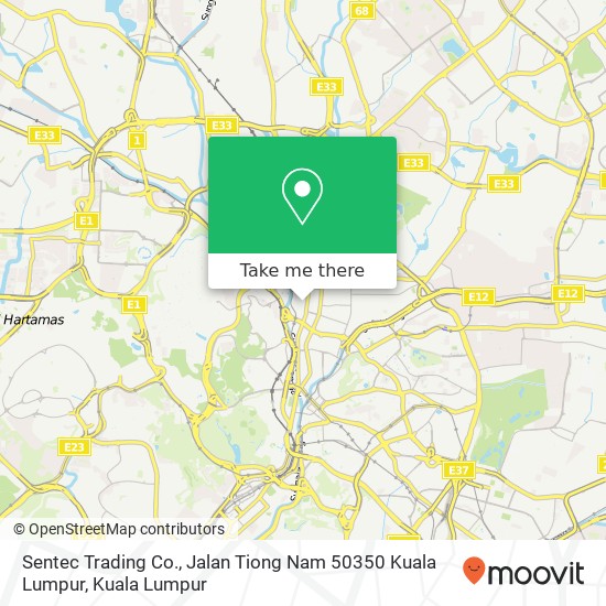 Sentec Trading Co., Jalan Tiong Nam 50350 Kuala Lumpur map