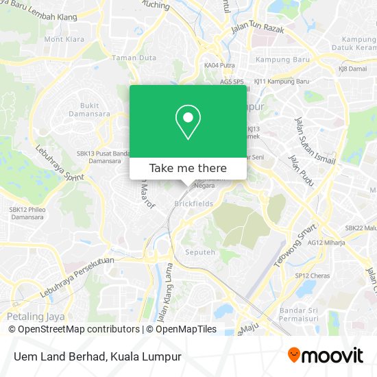 Uem Land Berhad map