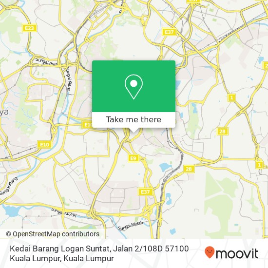 Kedai Barang Logan Suntat, Jalan 2 / 108D 57100 Kuala Lumpur map