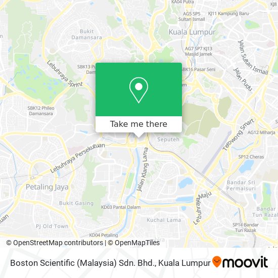 Peta Boston Scientific (Malaysia) Sdn. Bhd.