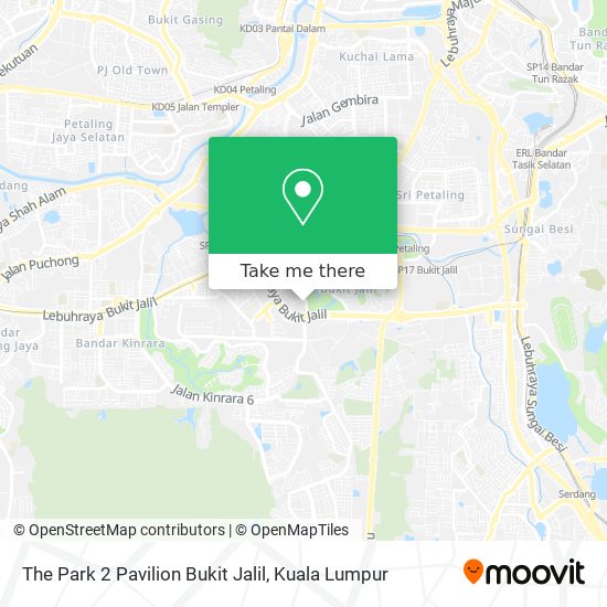 Peta The Park 2 Pavilion Bukit Jalil