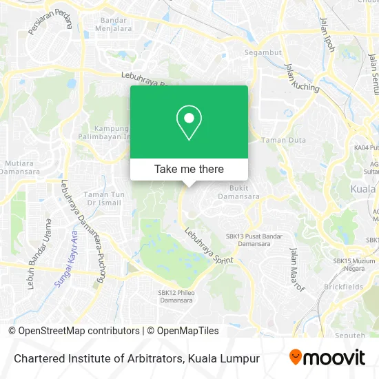 Chartered Institute of Arbitrators map
