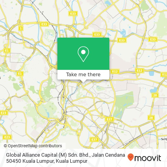 Global Alliance Capital (M) Sdn. Bhd., Jalan Cendana 50450 Kuala Lumpur map