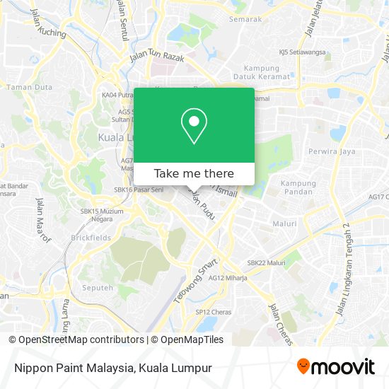 Peta Nippon Paint Malaysia