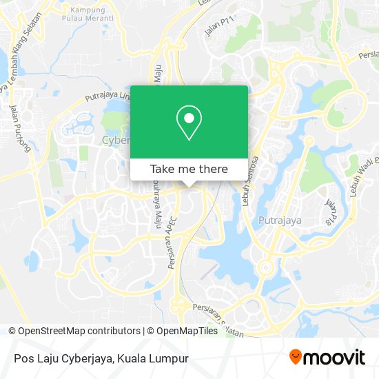 Pos Laju Cyberjaya map