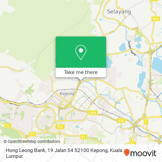 Hong Leong Bank, 19 Jalan 54 52100 Kepong map