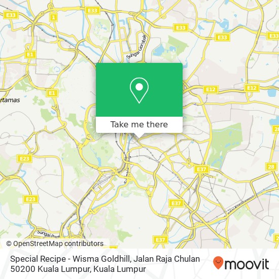 Peta Special Recipe - Wisma Goldhill, Jalan Raja Chulan 50200 Kuala Lumpur