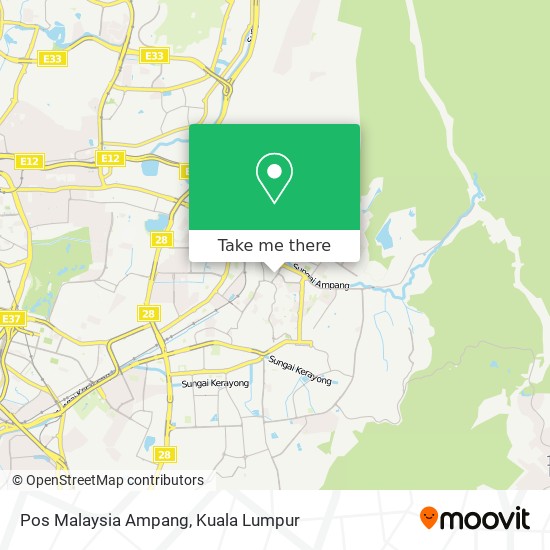 Pos Malaysia Ampang map