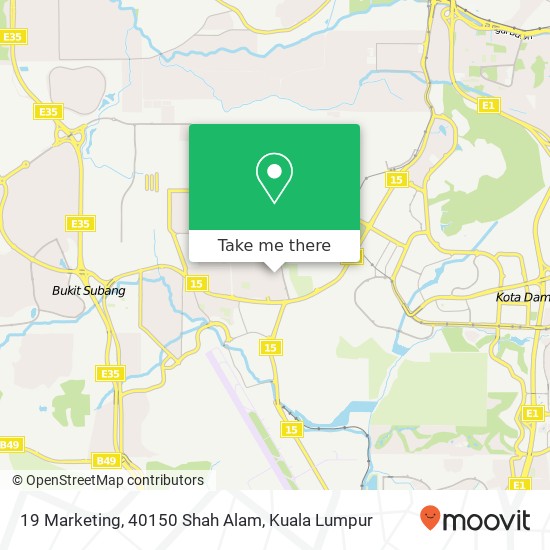 Peta 19 Marketing, 40150 Shah Alam