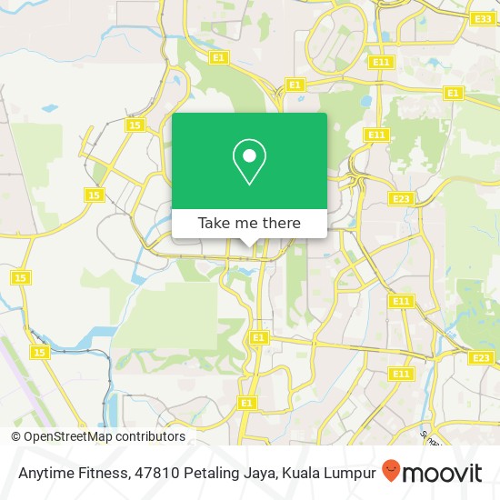 Anytime Fitness, 47810 Petaling Jaya map