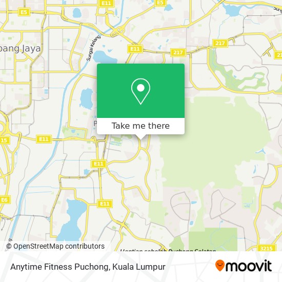 Anytime Fitness Puchong map