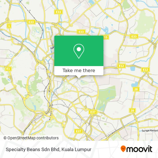 Specialty Beans Sdn Bhd map