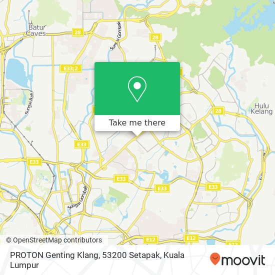 PROTON Genting Klang, 53200 Setapak map
