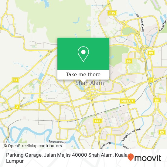 Parking Garage, Jalan Majlis 40000 Shah Alam map