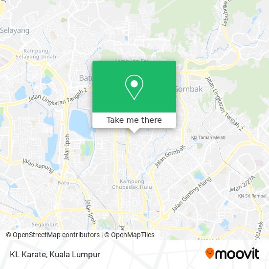 KL Karate map