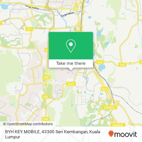 Peta BYH KEY MOBILE, 43300 Seri Kembangan