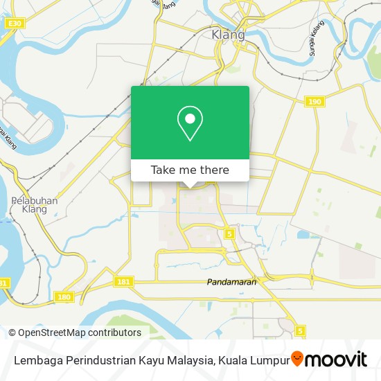 Peta Lembaga Perindustrian Kayu Malaysia