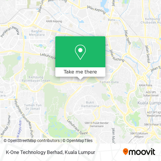 K-One Technology Berhad map