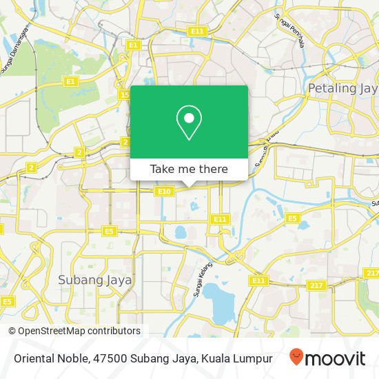 Oriental Noble, 47500 Subang Jaya map