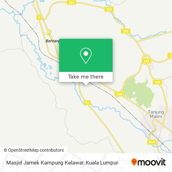 Masjid Jamek Kampung Kelawar, 35900 Tanjong Malim map