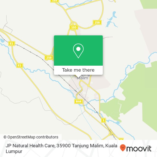 Peta JP Natural Health Care, 35900 Tanjung Malim