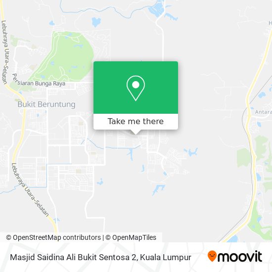 Peta Masjid Saidina Ali Bukit Sentosa 2