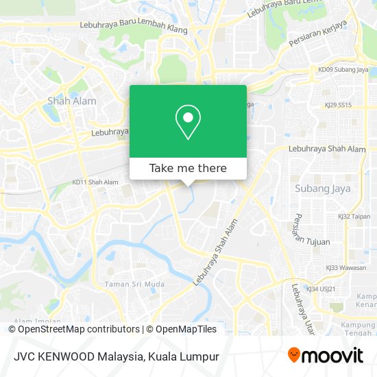 JVC KENWOOD Malaysia map