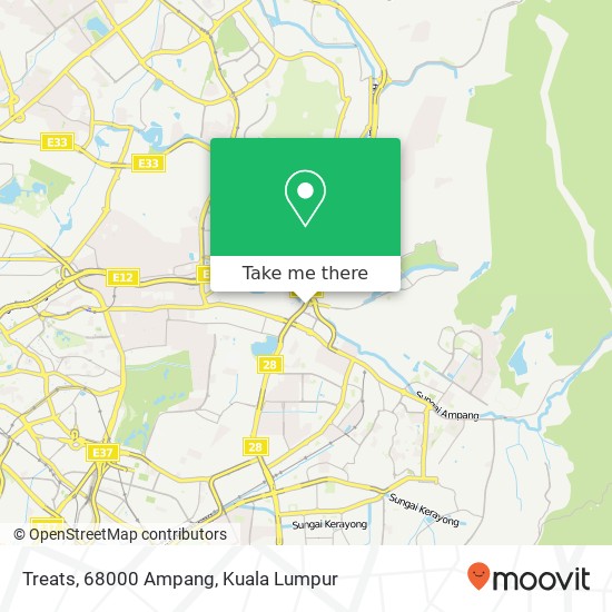 Treats, 68000 Ampang map