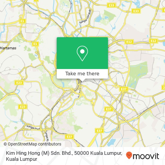 Kim Hing Hong (M) Sdn. Bhd., 50000 Kuala Lumpur map