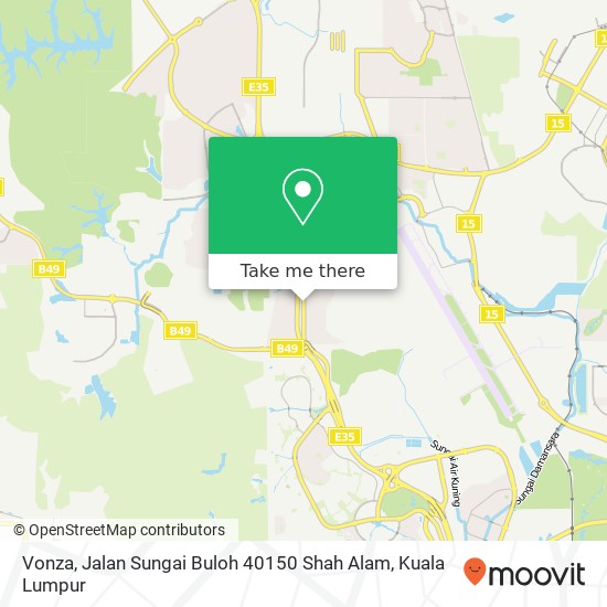 Peta Vonza, Jalan Sungai Buloh 40150 Shah Alam