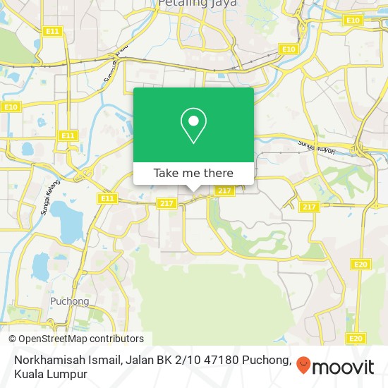 Norkhamisah Ismail, Jalan BK 2 / 10 47180 Puchong map