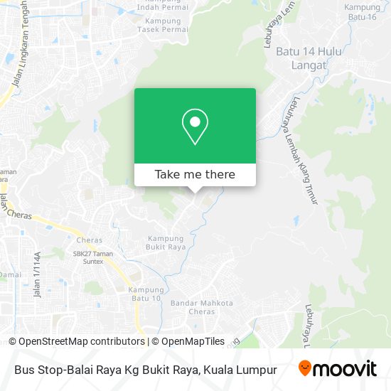 Peta Bus Stop-Balai Raya Kg Bukit Raya