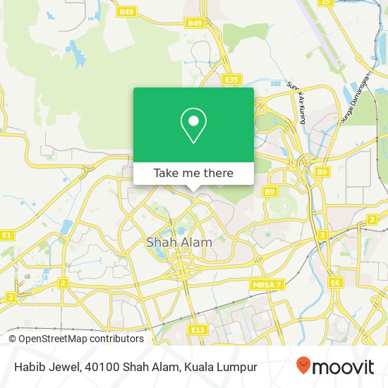 Habib Jewel, 40100 Shah Alam map