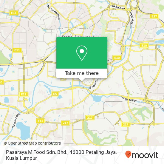 Pasaraya M'Food Sdn. Bhd., 46000 Petaling Jaya map
