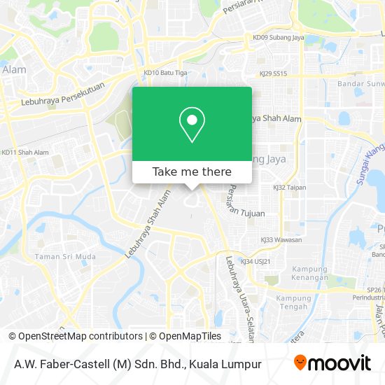 A.W. Faber-Castell (M) Sdn. Bhd. map