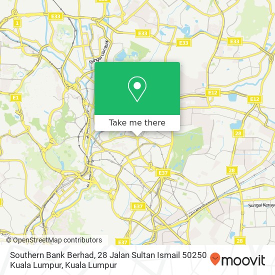 Southern Bank Berhad, 28 Jalan Sultan Ismail 50250 Kuala Lumpur map