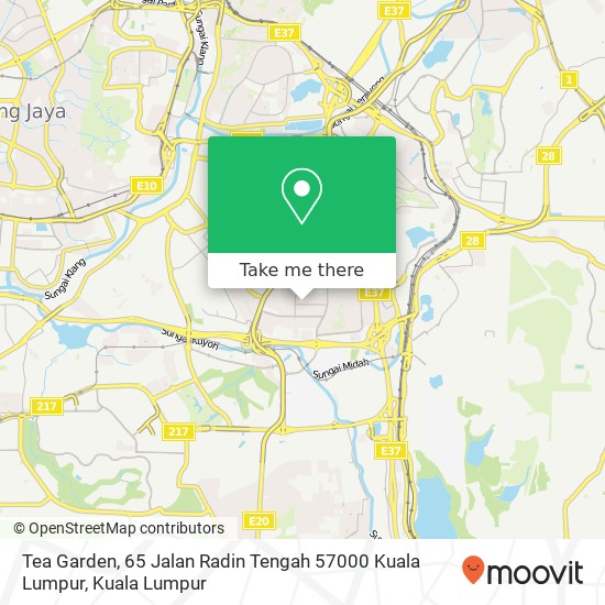 Tea Garden, 65 Jalan Radin Tengah 57000 Kuala Lumpur map