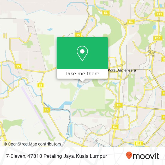 7-Eleven, 47810 Petaling Jaya map