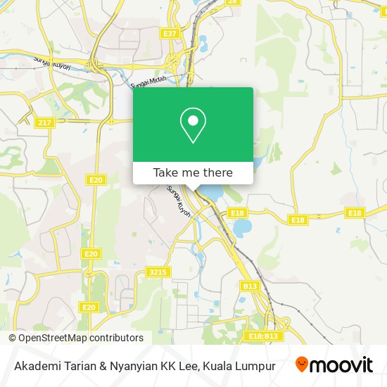 Peta Akademi Tarian & Nyanyian KK Lee