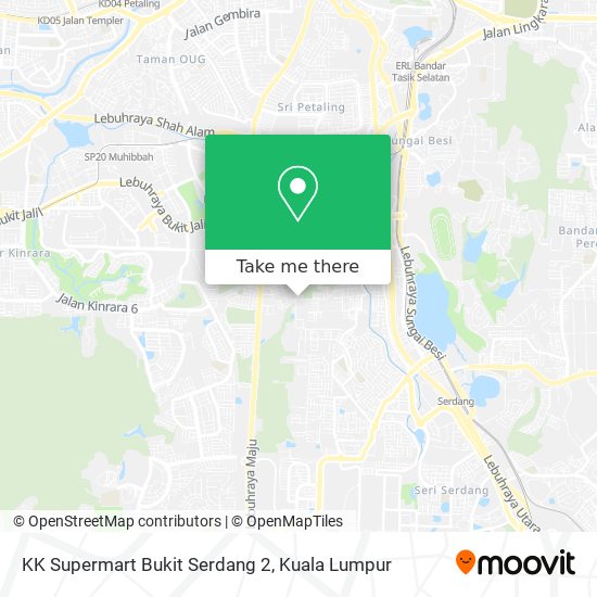 Peta KK Supermart Bukit Serdang 2