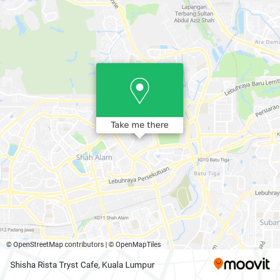 Shisha Rista Tryst Cafe map