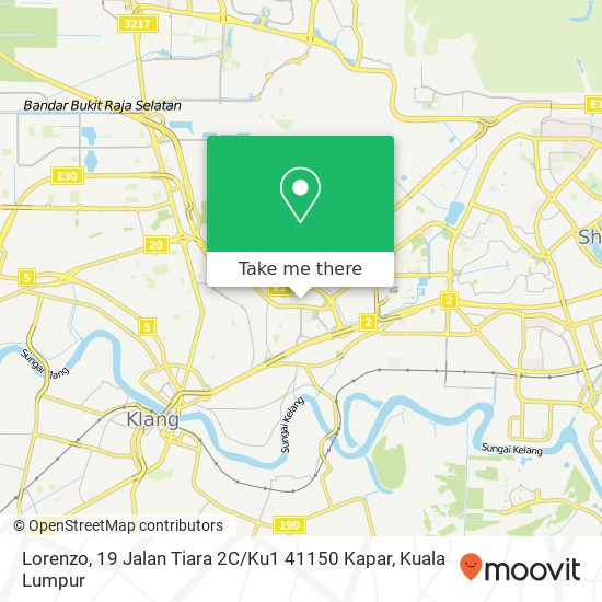 Lorenzo, 19 Jalan Tiara 2C / Ku1 41150 Kapar map