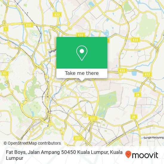 Fat Boys, Jalan Ampang 50450 Kuala Lumpur map