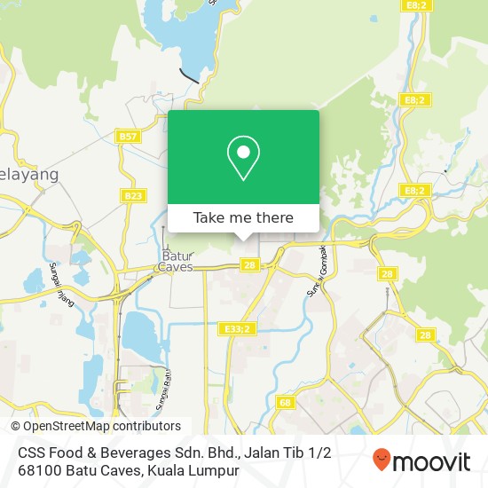 CSS Food & Beverages Sdn. Bhd., Jalan Tib 1 / 2 68100 Batu Caves map