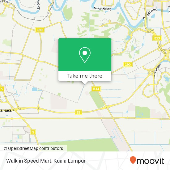 Walk in Speed Mart map