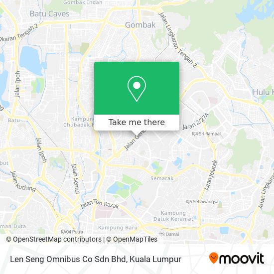 Len Seng Omnibus Co Sdn Bhd map