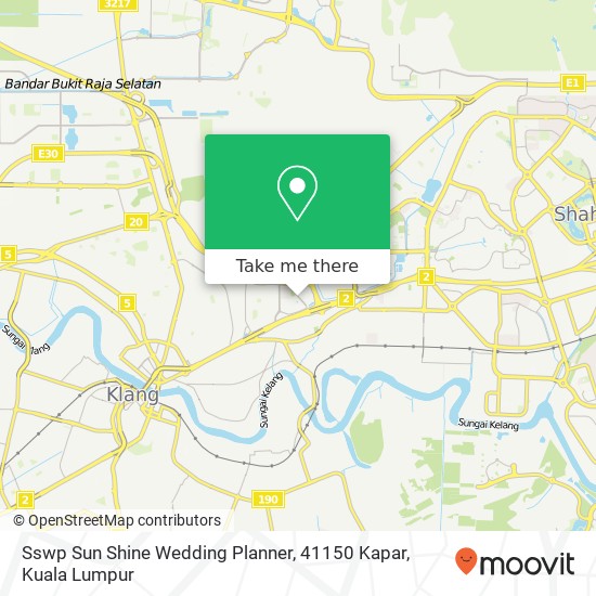 Sswp Sun Shine Wedding Planner, 41150 Kapar map