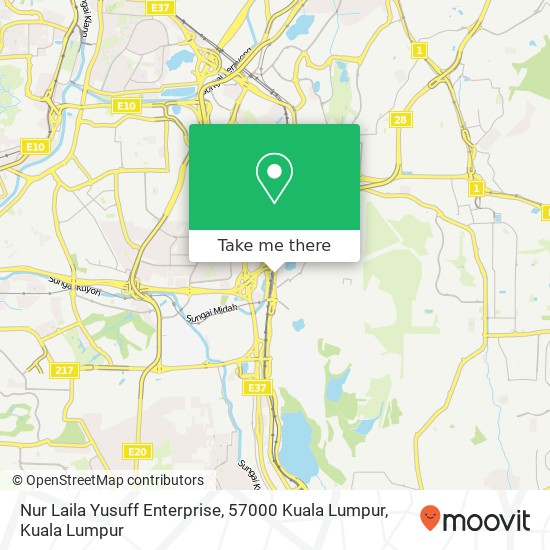 Peta Nur Laila Yusuff Enterprise, 57000 Kuala Lumpur